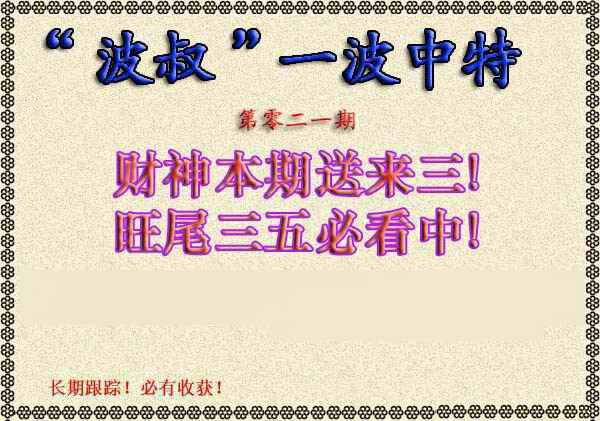 021期波叔一波中特[图]