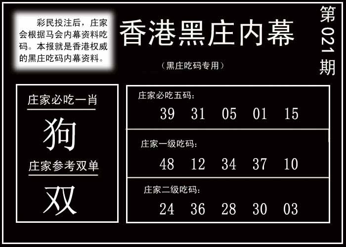 021期香港黑庄内幕[图]