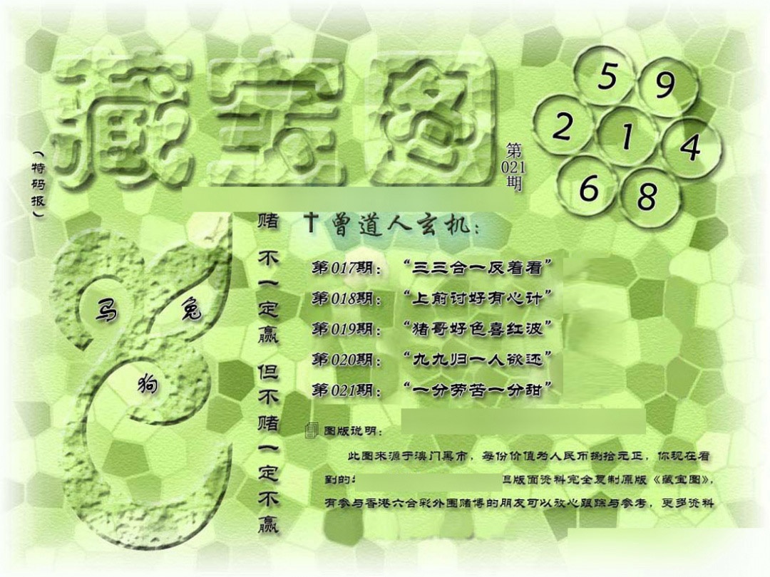 021期假新藏宝图[图]