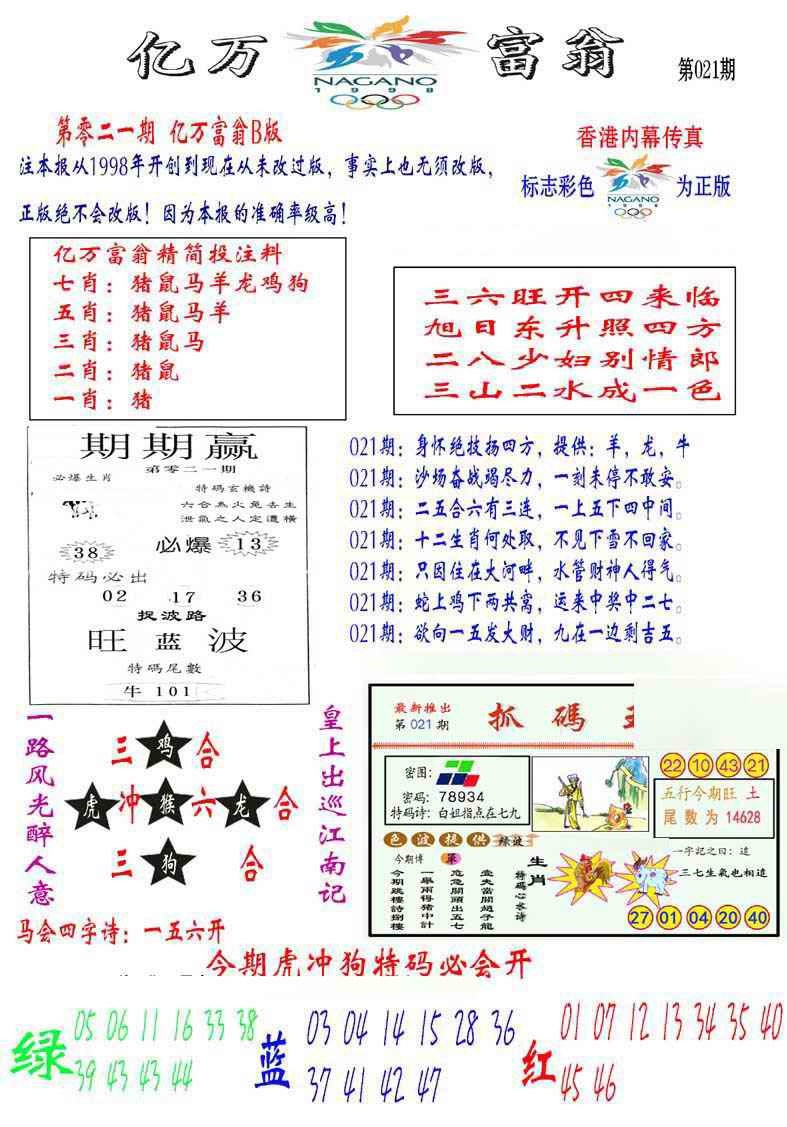 021期亿万富翁B[图]