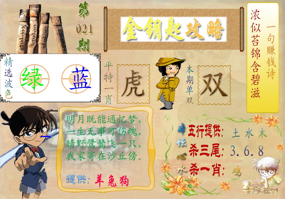 021期金钥匙攻略[图]
