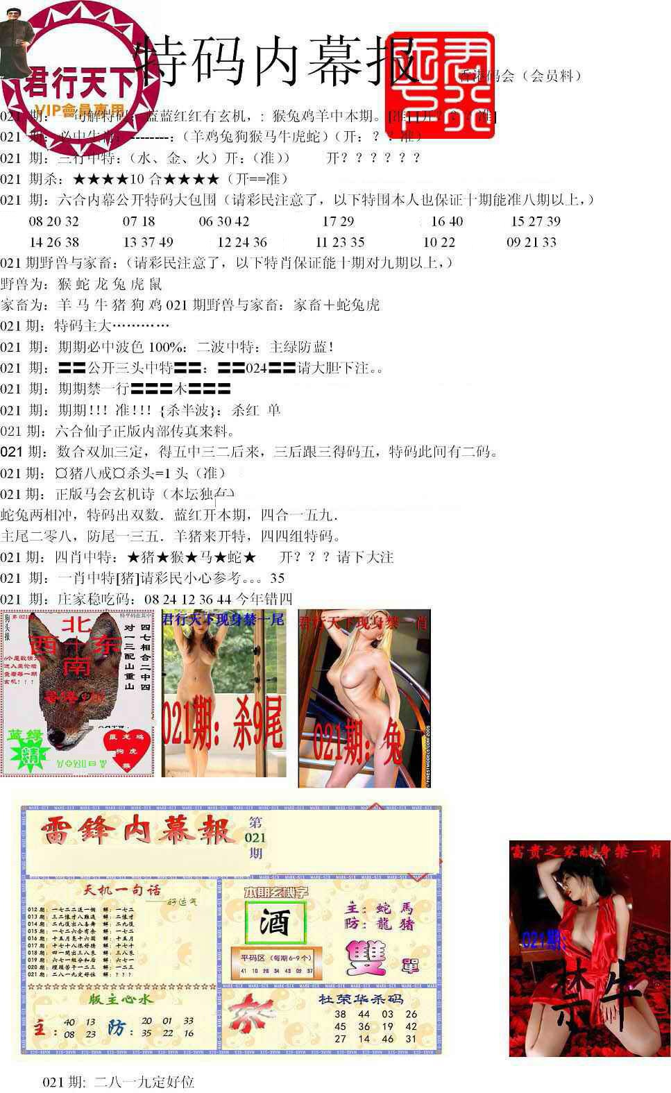 021期特码内幕报[图]