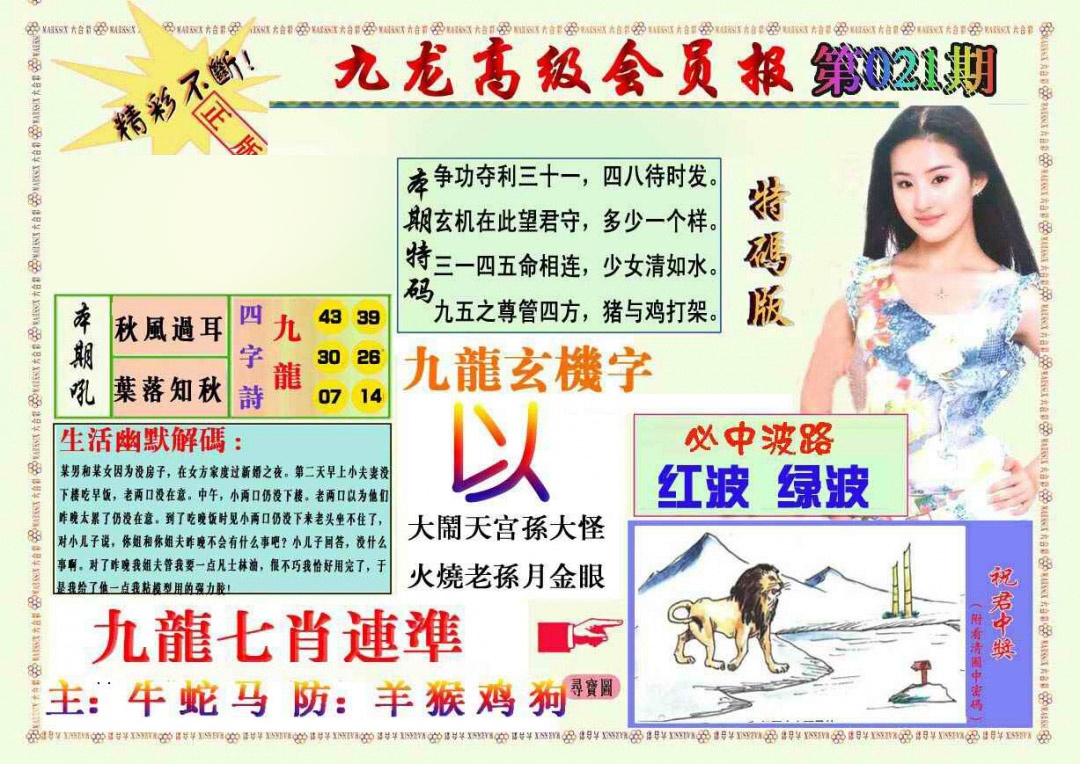 021期九龙高级会员报[图]